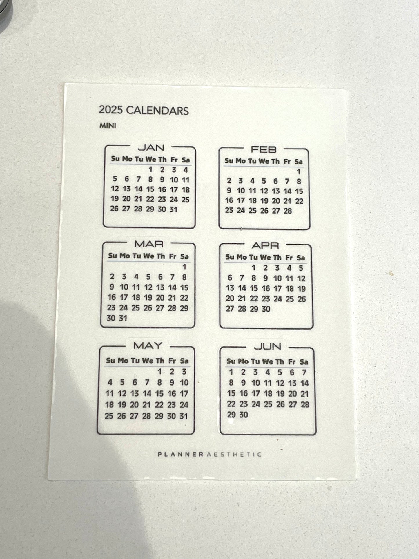 MINI CALENDARS