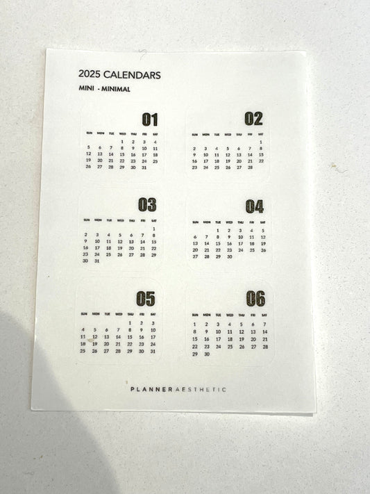 MINI CALENDARS