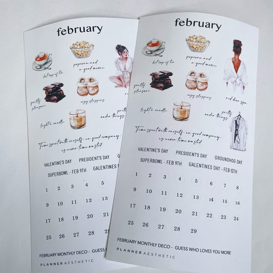 FEBRUARY MONTHLY DECO